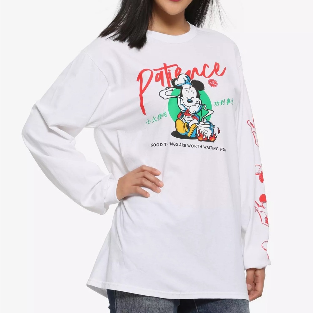 BoxLunch Disney Mickey Mouse Patience Women's Long Sleeve T-Shirt